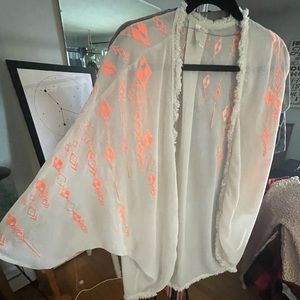 Neon Orange Kimono